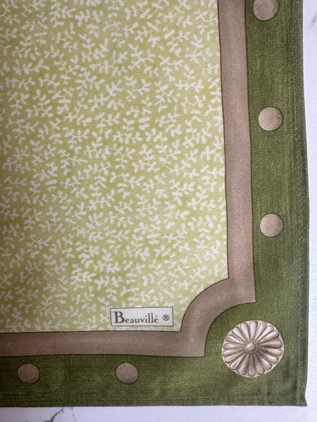 Beauvillé large dinner napkin, "Chartreuse green"