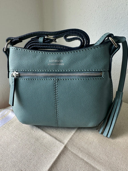 Mini Celia Crossbody Saddle Bag by Loxwood "le Cabas Parisien" in "Ocean blue"