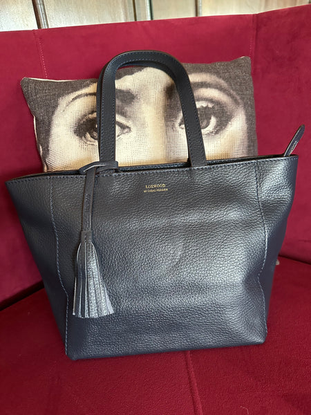 Shopper by Loxwood "le Cabas Parisien" in "Navy blue" zippered