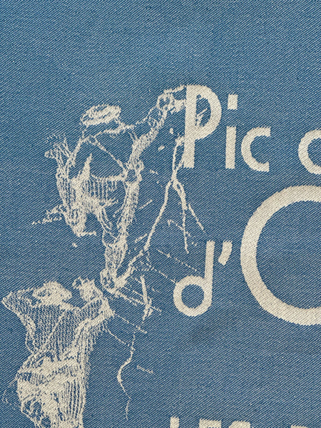 French Jacquard tea towel by Tissage Moutet "Ossau Peak"