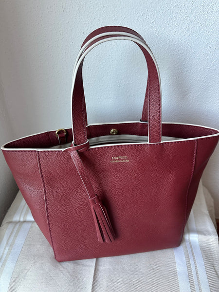 Small Shopper by Loxwood "le Cabas Parisien" in "Vintage Raspberry"