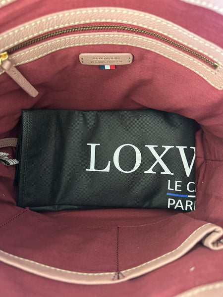 Small Shopper by Loxwood "le Cabas Parisien" in "Rosewood" with perforated leather "L"