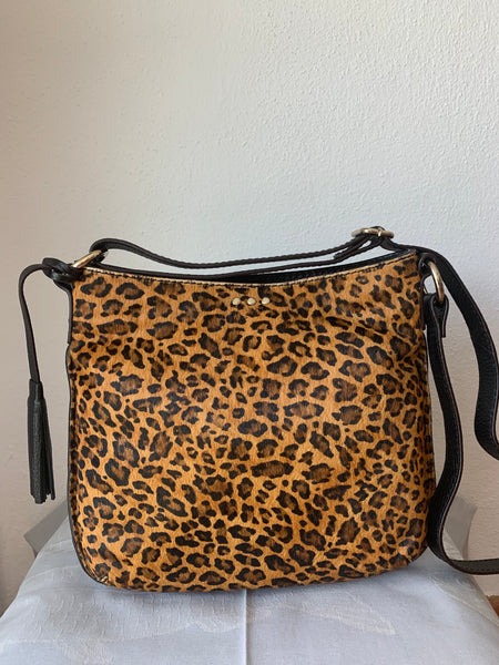 Celia Crossbody Saddle Bag by Loxwood Paris in "Leopard"