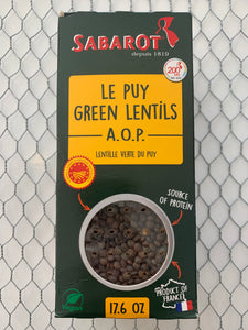 French green lentils "Lentilles du Puy"