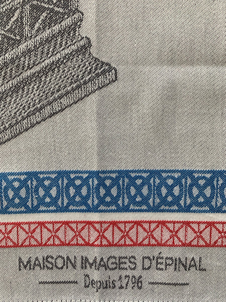French Jacquard tea towel by Tissage Moutet "Tour Eiffel 1889"