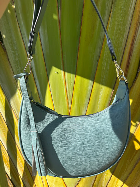 Albane Half Moon Bag in ocean