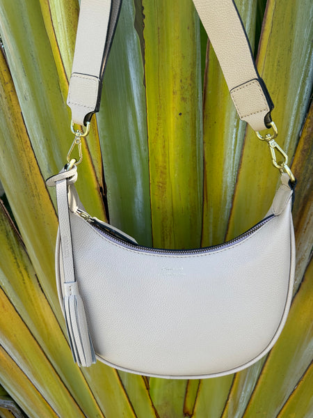 Albane Half Moon Bag in "Nude"