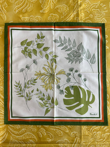 Beauvillé large dinner napkin, "Agapanthes green"
