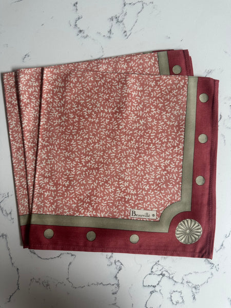Beauvillé large dinner napkin, "Bordeaux"