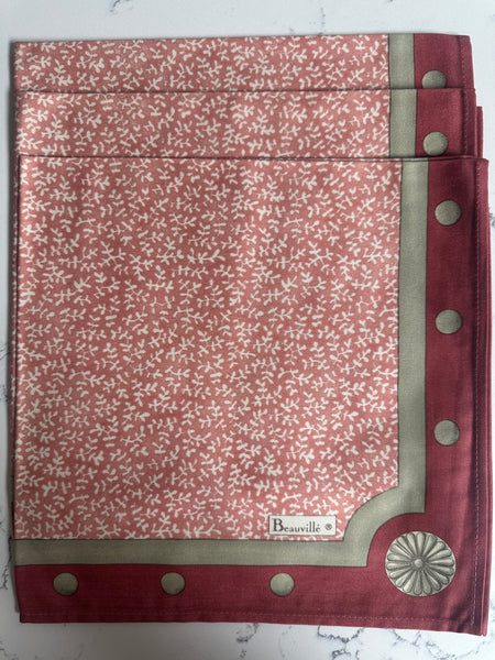 Beauvillé large dinner napkin, "Bordeaux"