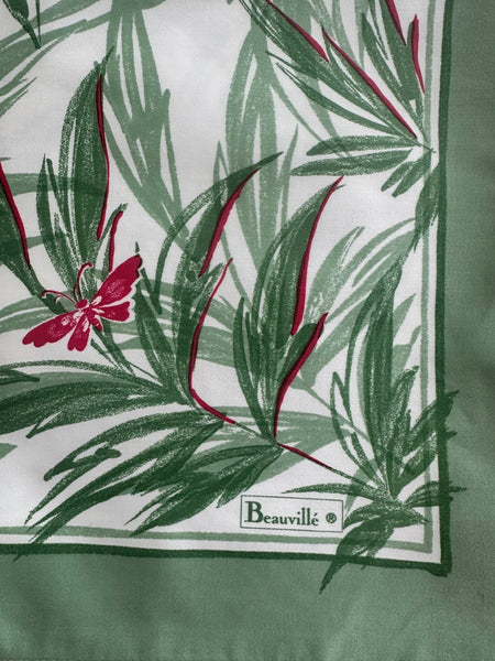 Beauvillé large dinner napkin, "Botanical Butterfly"