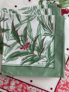 Beauvillé large dinner napkin, "Botanical Butterfly"