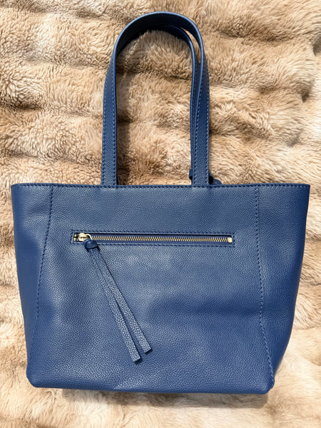 Shopper by Loxwood "le Cabas Parisien" in "Blue Jean" zippered
