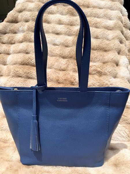 Shopper by Loxwood "le Cabas Parisien" in "Blue Jean" zippered