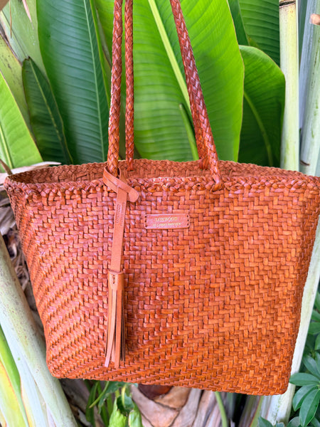 Shopper by Loxwood Artisanal Woven Buffalo leather