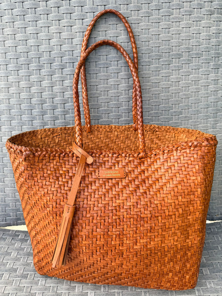 Shopper by Loxwood Artisanal Woven Buffalo leather