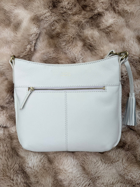 Celia Crossbody Saddle Bag by Loxwood "le Cabas Parisien" in "Summer White"