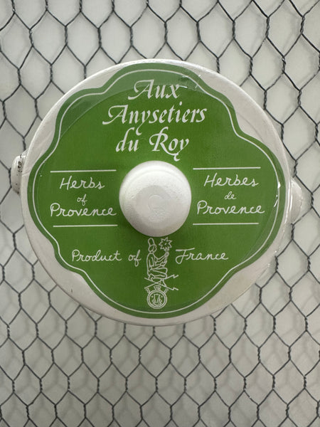 Herbes de Provence in earthenware jar