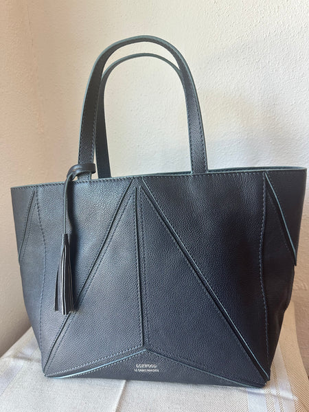 Shopper by Loxwood "le Cabas Parisien" in "Midnight Blue" Origami