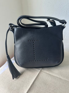 Mini Celia Crossbody Saddle Bag by Loxwood "le Cabas Parisien" in "Midnight blue"