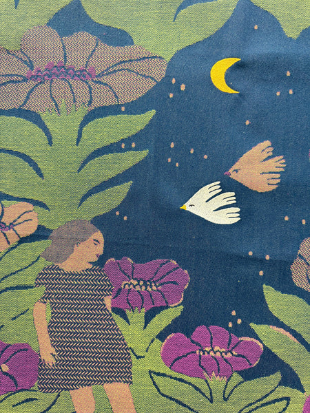 French Jacquard tea towel by Tissage Moutet "Nocturne"