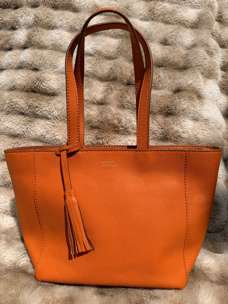 Shopper by Loxwood "le Cabas Parisien" in "Orange" zippered