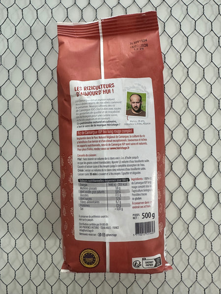 French organic red rice from the Camargue
