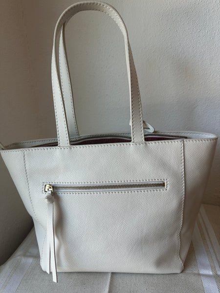 Shopper by Loxwood "le Cabas Parisien" in "Summer white" zippered