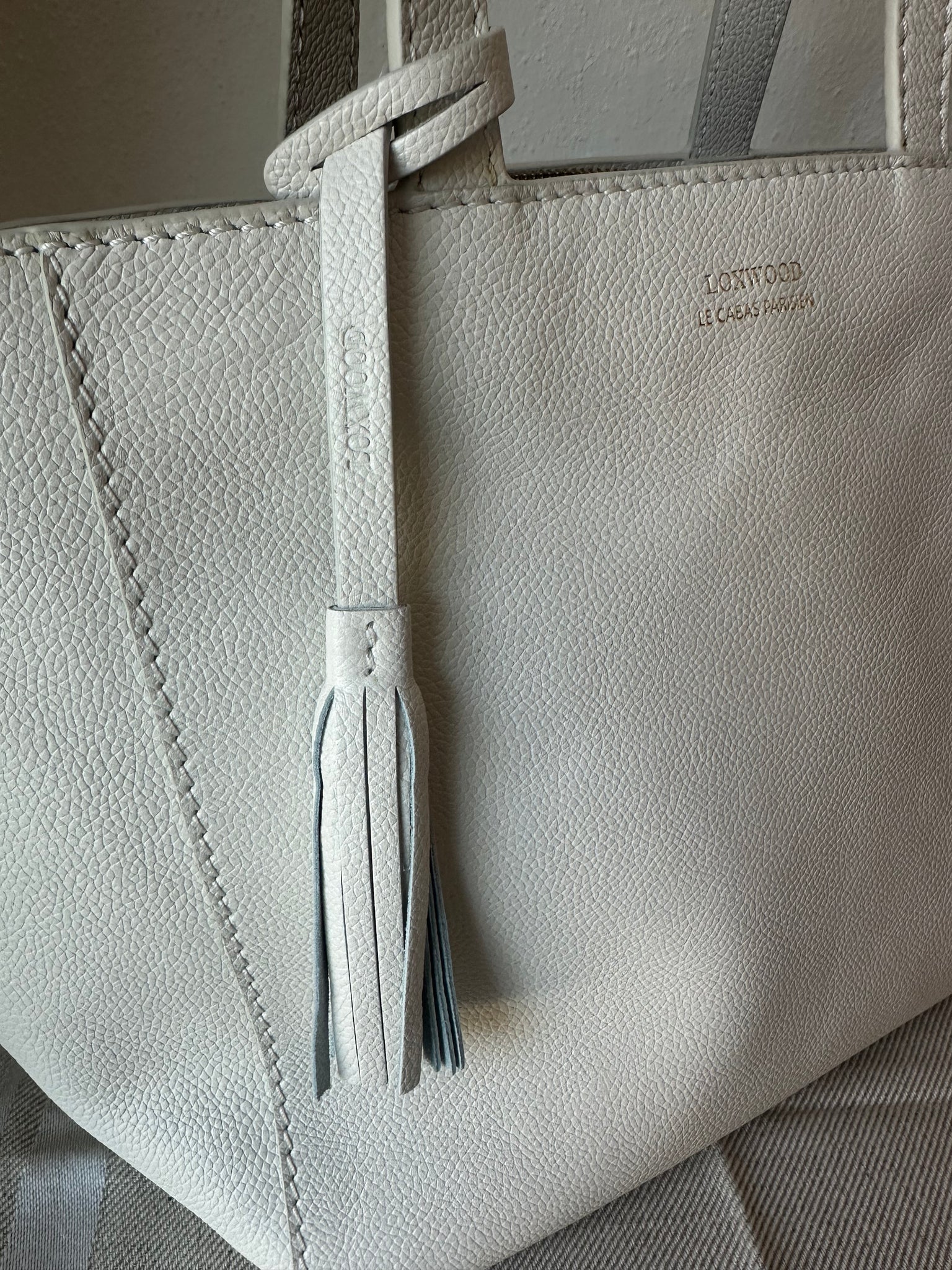 Shopper by Loxwood "le Cabas Parisien" in "Summer white" zippered