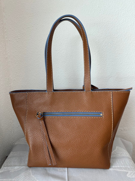 Shopper by Loxwood "le Cabas Parisien" in "Walnut brown" zippered