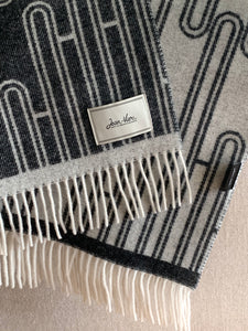 Cashmere/wool throw "Art Deco" by Jean-Vier