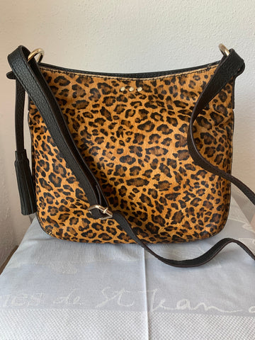 Celia Crossbody Saddle Bag by Loxwood Paris in "Leopard"