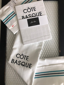 Chevron Honeycomb Tea Towel in Cotton by Jean-Vier, "Cote Basque"