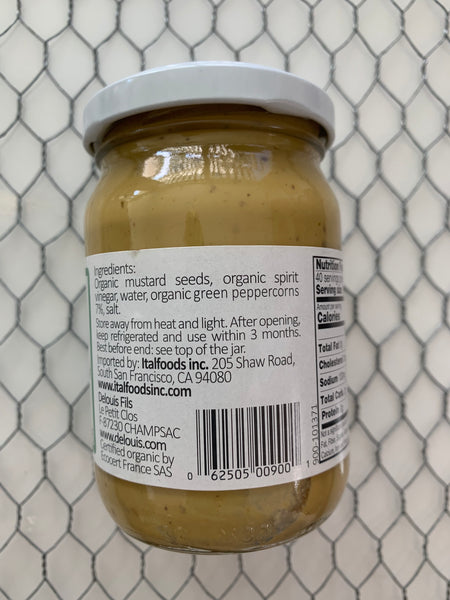 Delouis French green peppercorn mustard