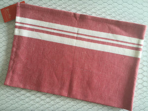 French Linen/Cotton traditional tea towel "Red" by Jean-Vier