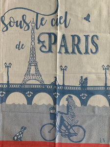 Jacquard tea towel by Tissage Moutet "Sous le Ciel"